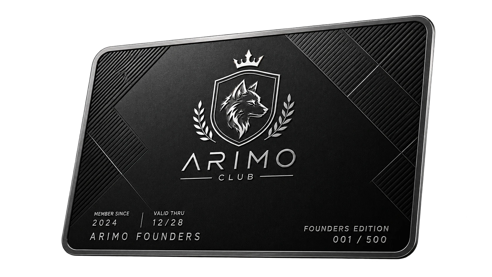 Cartão de acesso ARIMO CLUB Founders Edition
